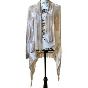 Southwest Fringe Open Front Cardigan
